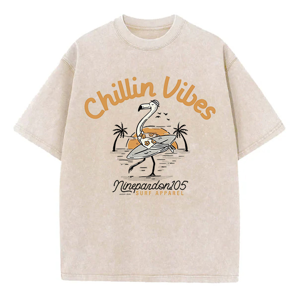 Washed T-Shirt | Chillin Vibes Unisex Fit Washed TEE