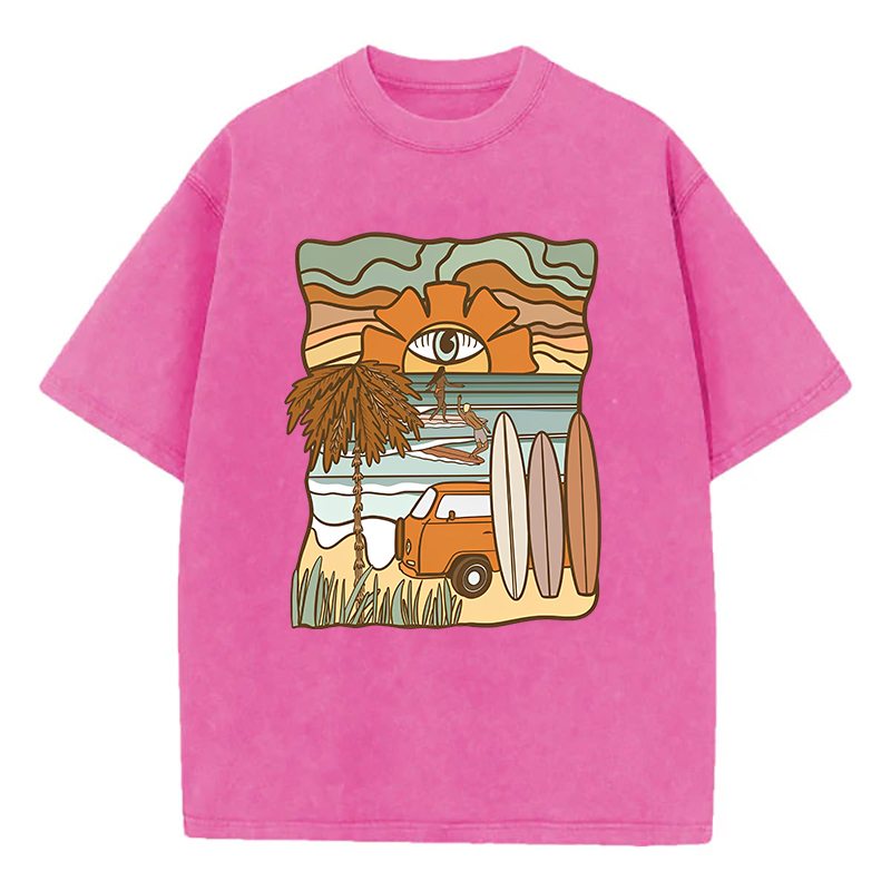 Washed T-Shirt | Landscape Unisex Fit Washed TEE