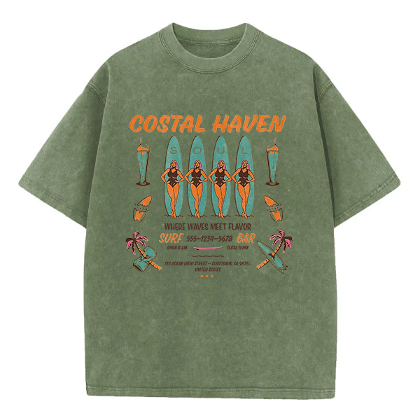 Washed T-Shirt | Coastal Haven Washed TEE