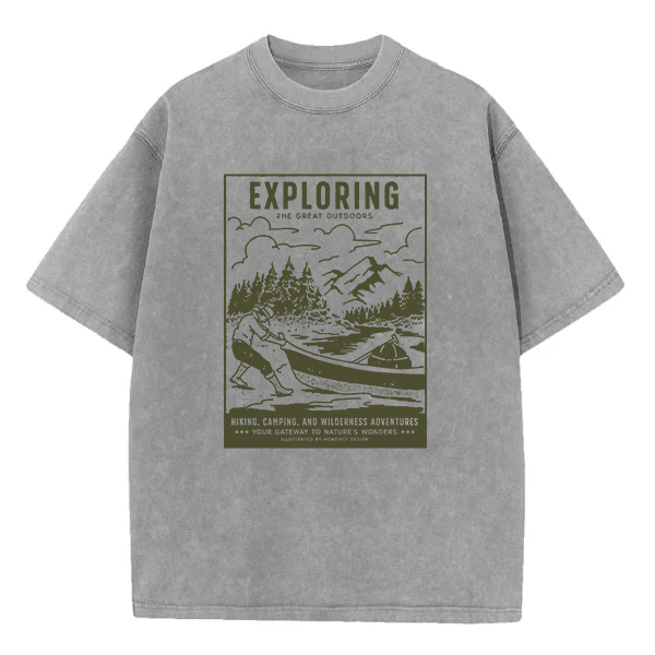 Washed T-Shirt | Exploring The Great Outdoors Washed TEE