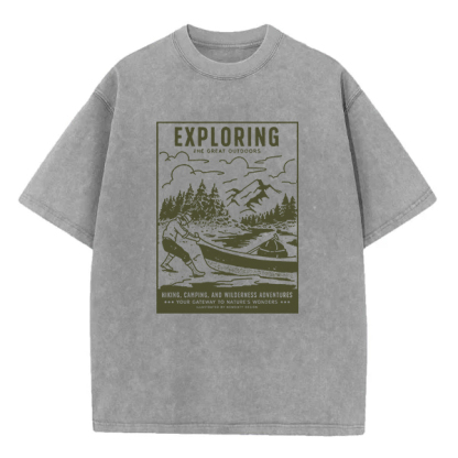 Washed T-Shirt | Exploring The Great Outdoors Washed TEE