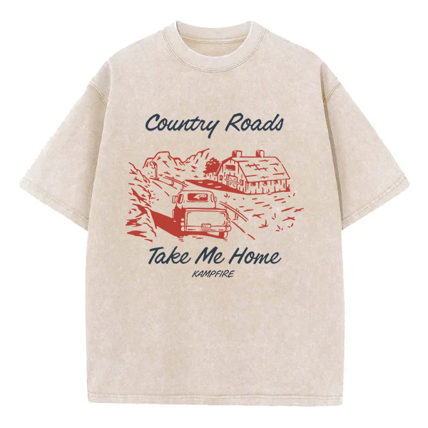 Washed T-Shirt | Country Roads Take Me Home Washed TEE