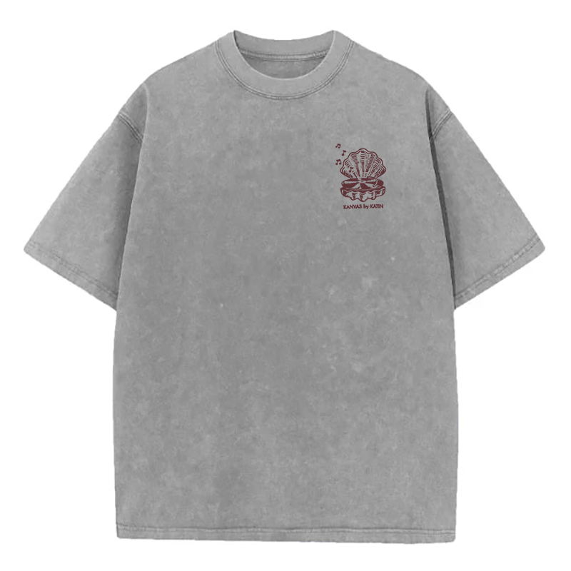 Washed T-Shirt | Good Vibrations Unisex Fit Washed TEE (Double-Sided)