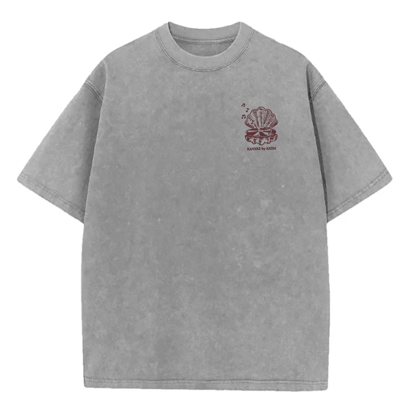 Washed T-Shirt | Good Vibrations Unisex Fit Washed TEE (Double-Sided)