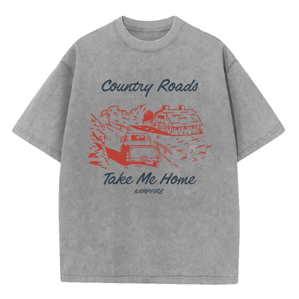 Washed T-Shirt | Country Roads Take Me Home Washed TEE