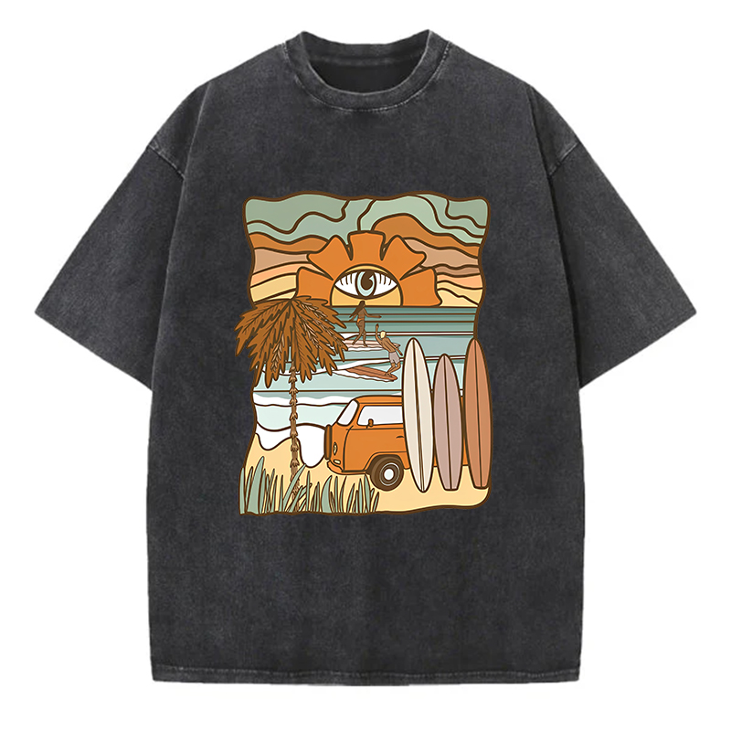 Washed T-Shirt | Landscape Unisex Fit Washed TEE
