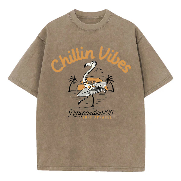 Washed T-Shirt | Chillin Vibes Unisex Fit Washed TEE