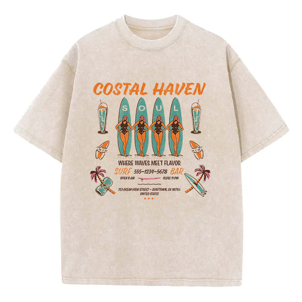 Washed T-Shirt | Coastal Haven Washed TEE