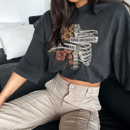 Kinda Emotional Sketelon T-shirt