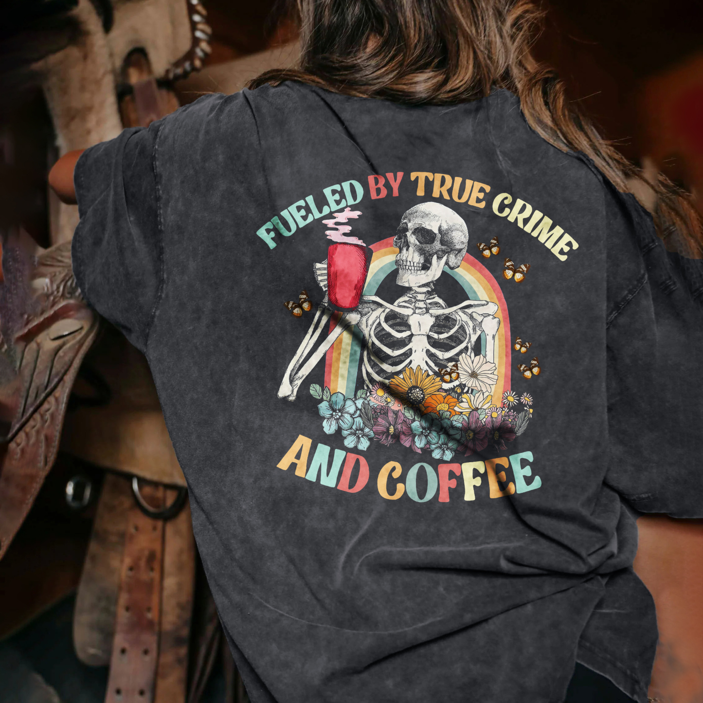 Fueled By True Crime And Coffee T-shirt