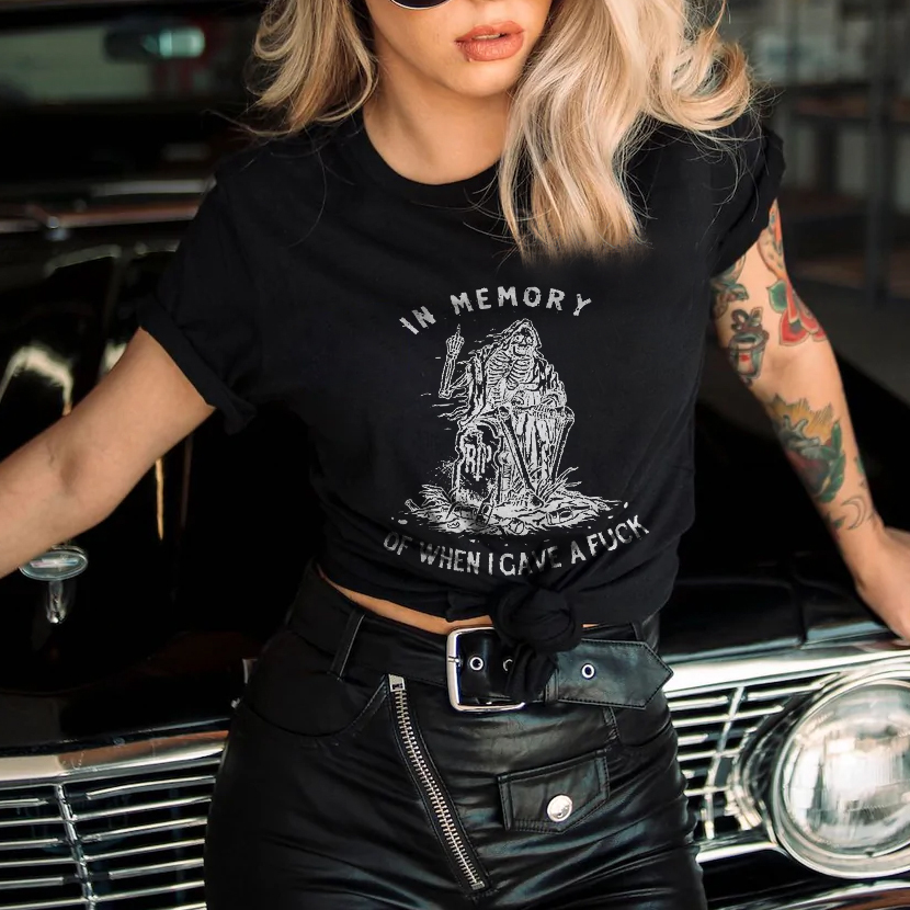 In Memory Letter Sketelon T-shirt