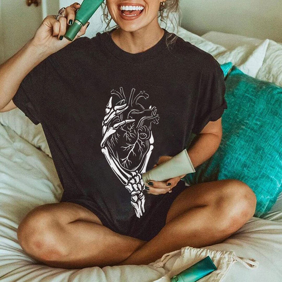 Flower And Skull T-shirt