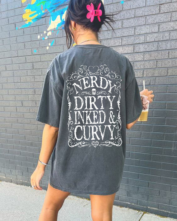 Nerdy Dirty Inked&Curvy T-shirt