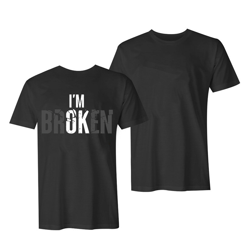 I'M Broken Slogan Women T-Shirt