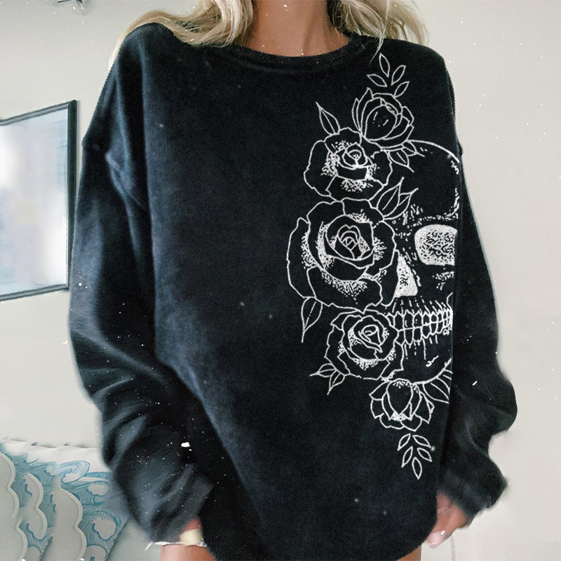 Rose Skeleton Sweatshirt