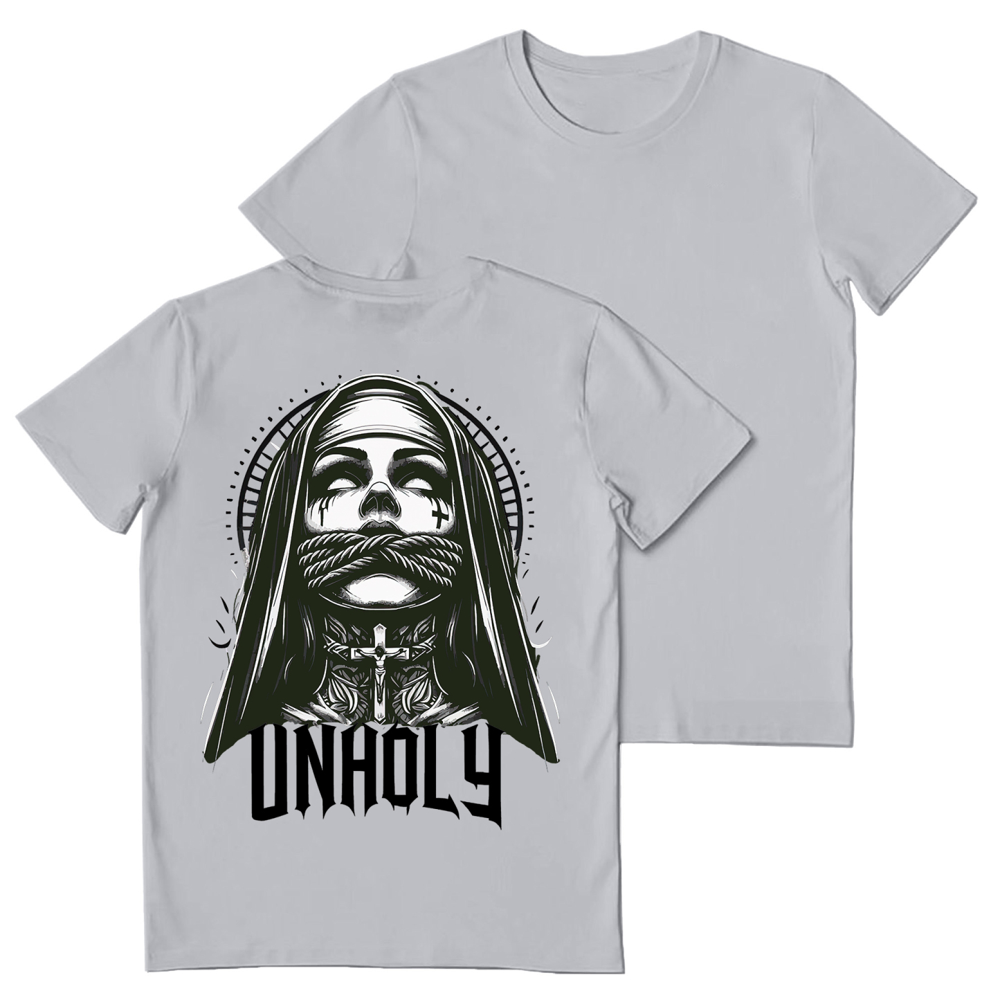 Unholy Nun Printed Women's T-shirt