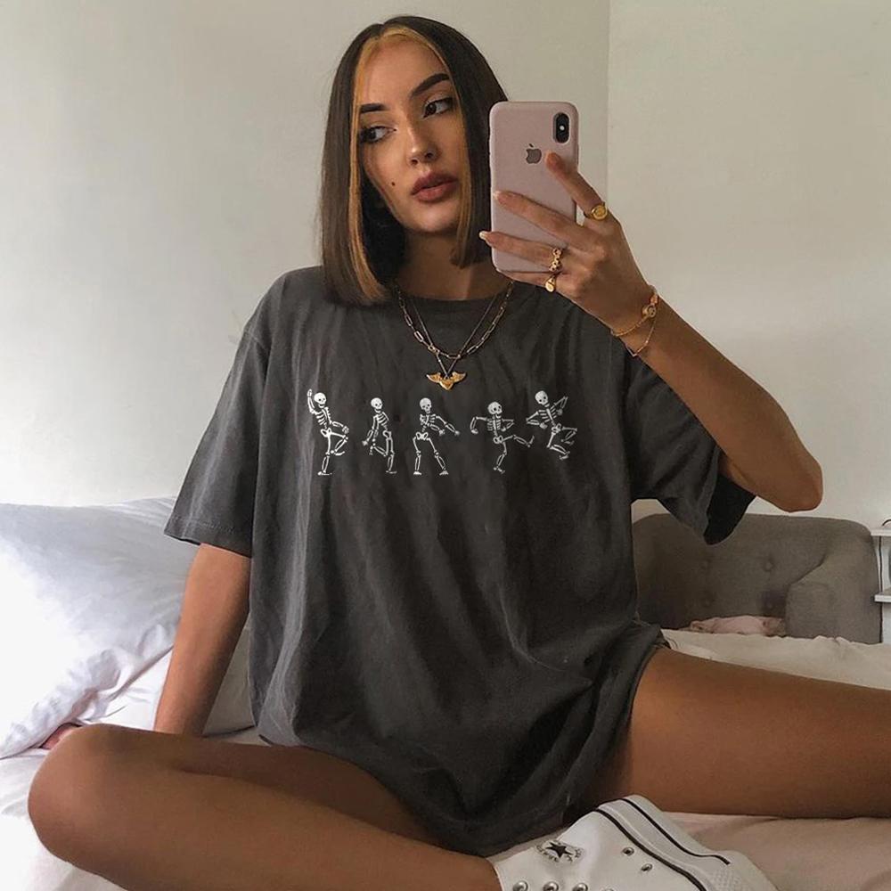 Various Postures Skull Printed T-shirt