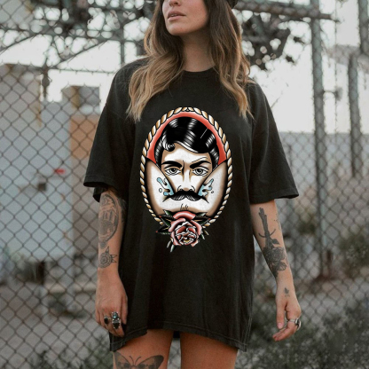 A Bearded Man And Flower T-shirt