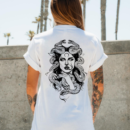 Vintage Medusa Printed Women's T-shirt