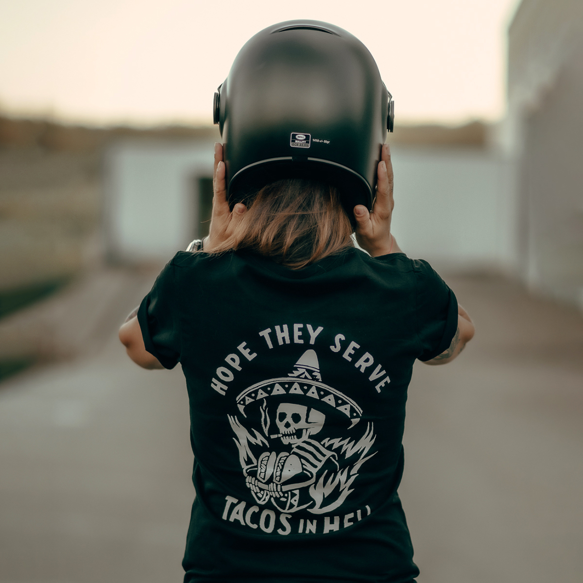 Hope They Serve Skull Graphic T-shirt
