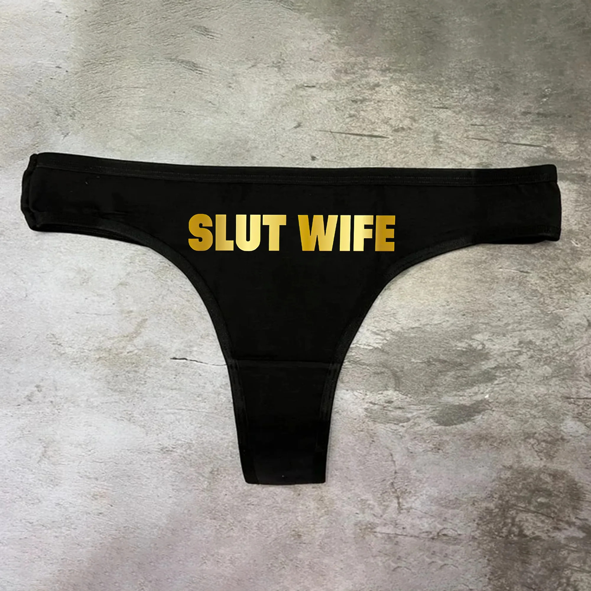 Slut Wife Printed Sexy Panties