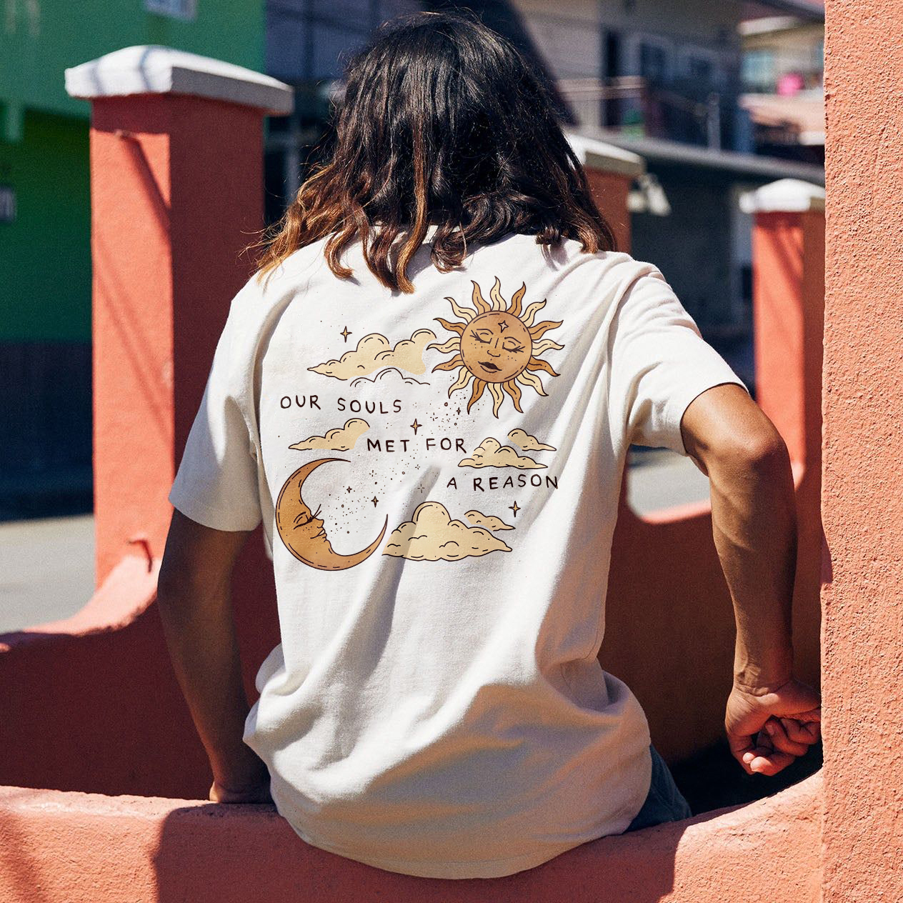 Our Souls Met For A Reason Sun And Moon T-shirt
