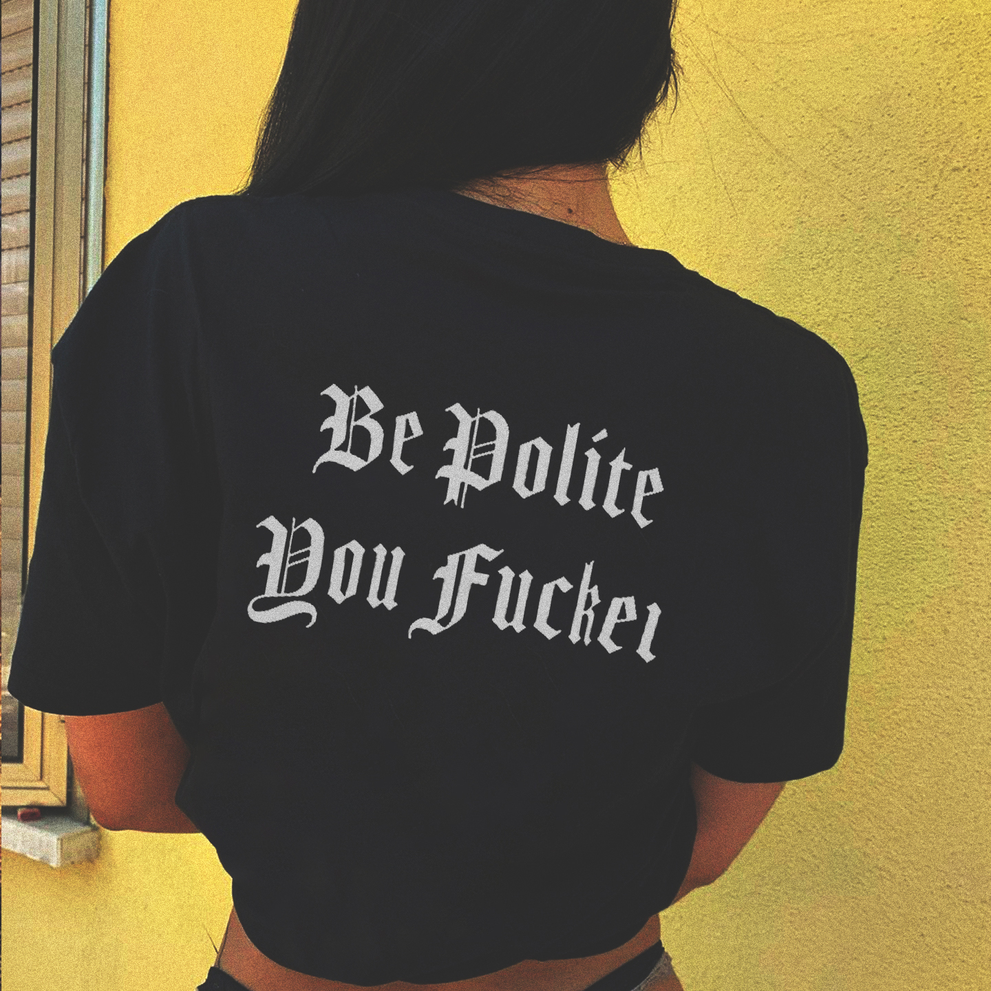 Be Polite Print Casual T-Shirt