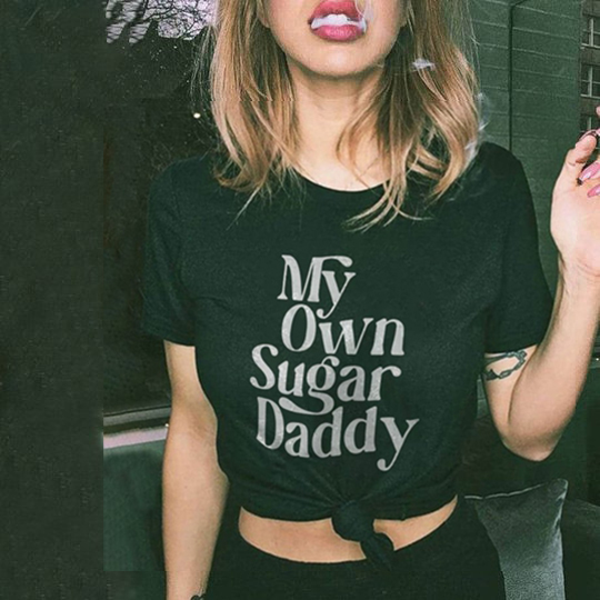 My Own Sugar Daddy Letters T-shirt