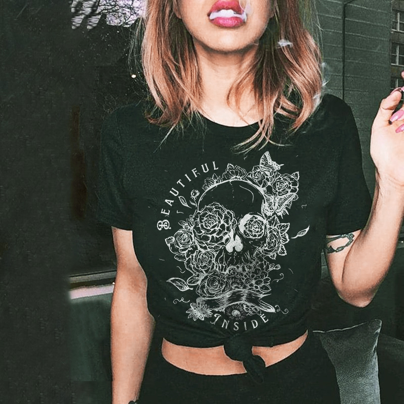 Beautiful Inside Skull T-shirt