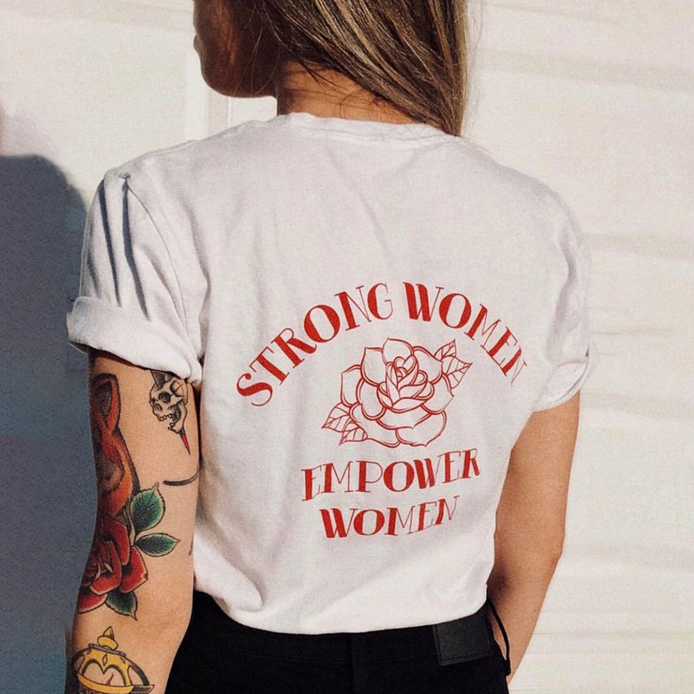 Strong Women Empower Casual T-shirt