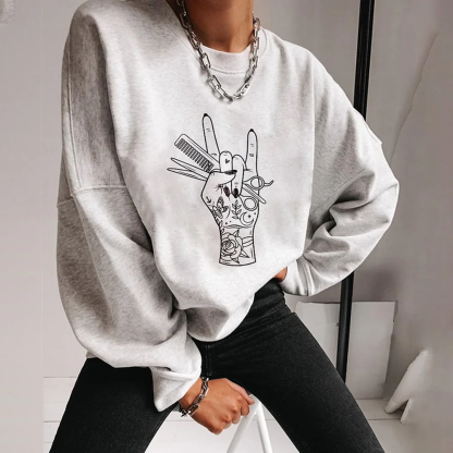 Gesture Printed Sweatshirt