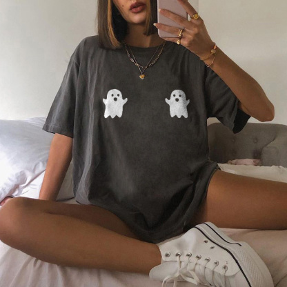 Little Ghost Print T-shirt