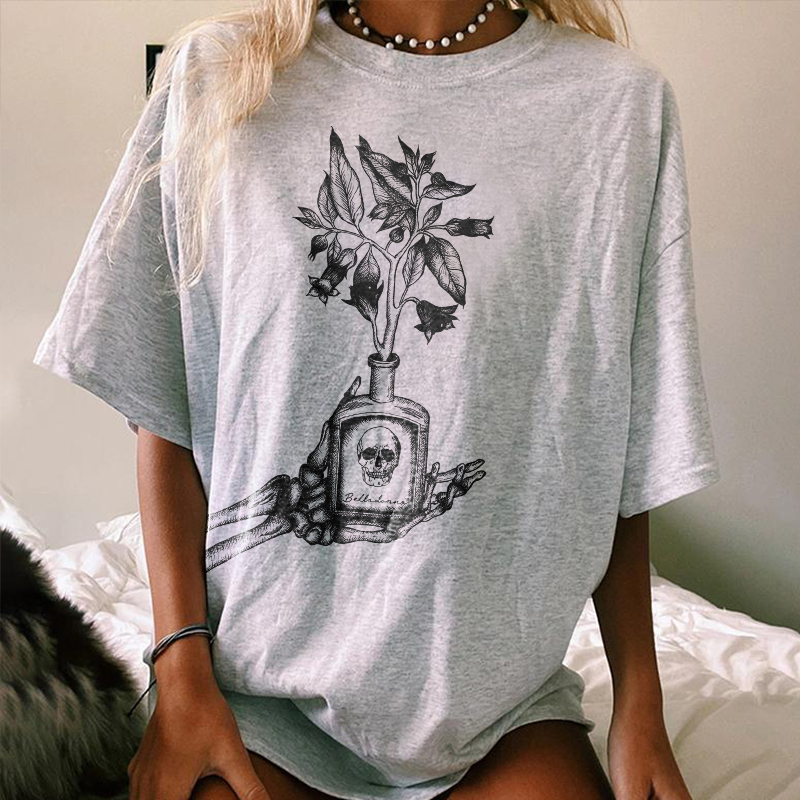 Skull Flower Poison T-shirt
