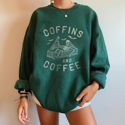 Coffins And Coffee Sweatshirt