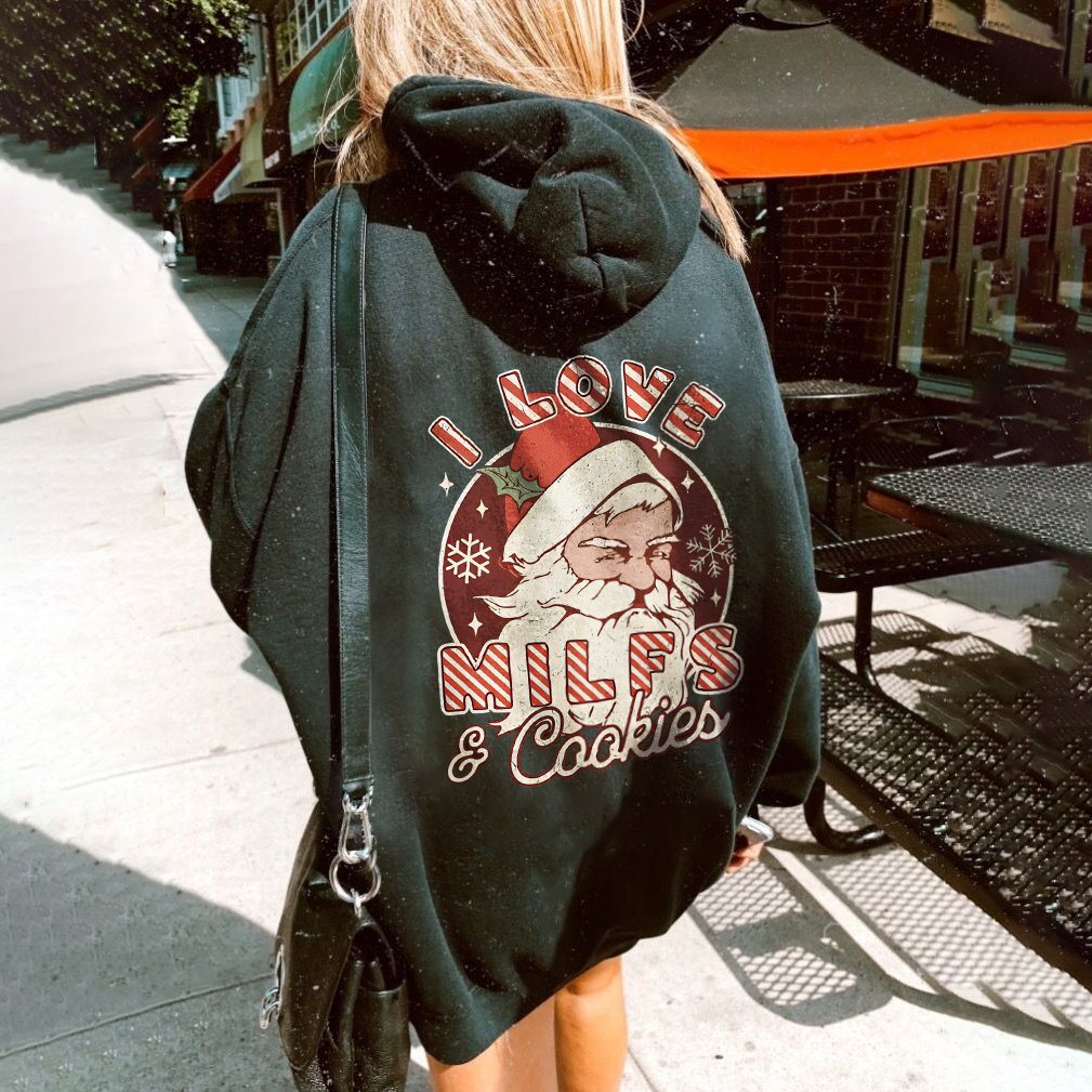 I Love Milfs Cookies Christmas Hoodie