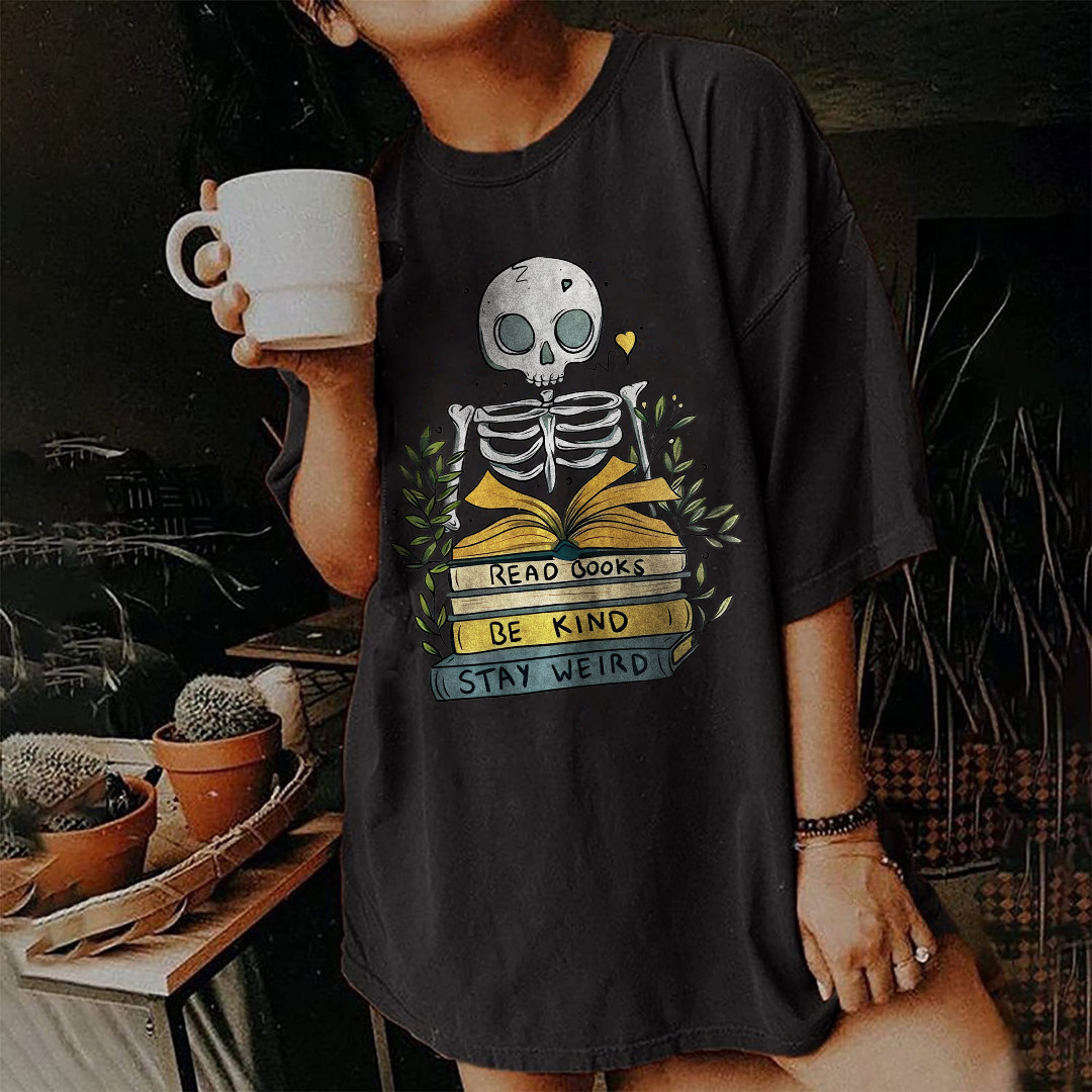 Read Books Be Kind Stay Weird T-shirt