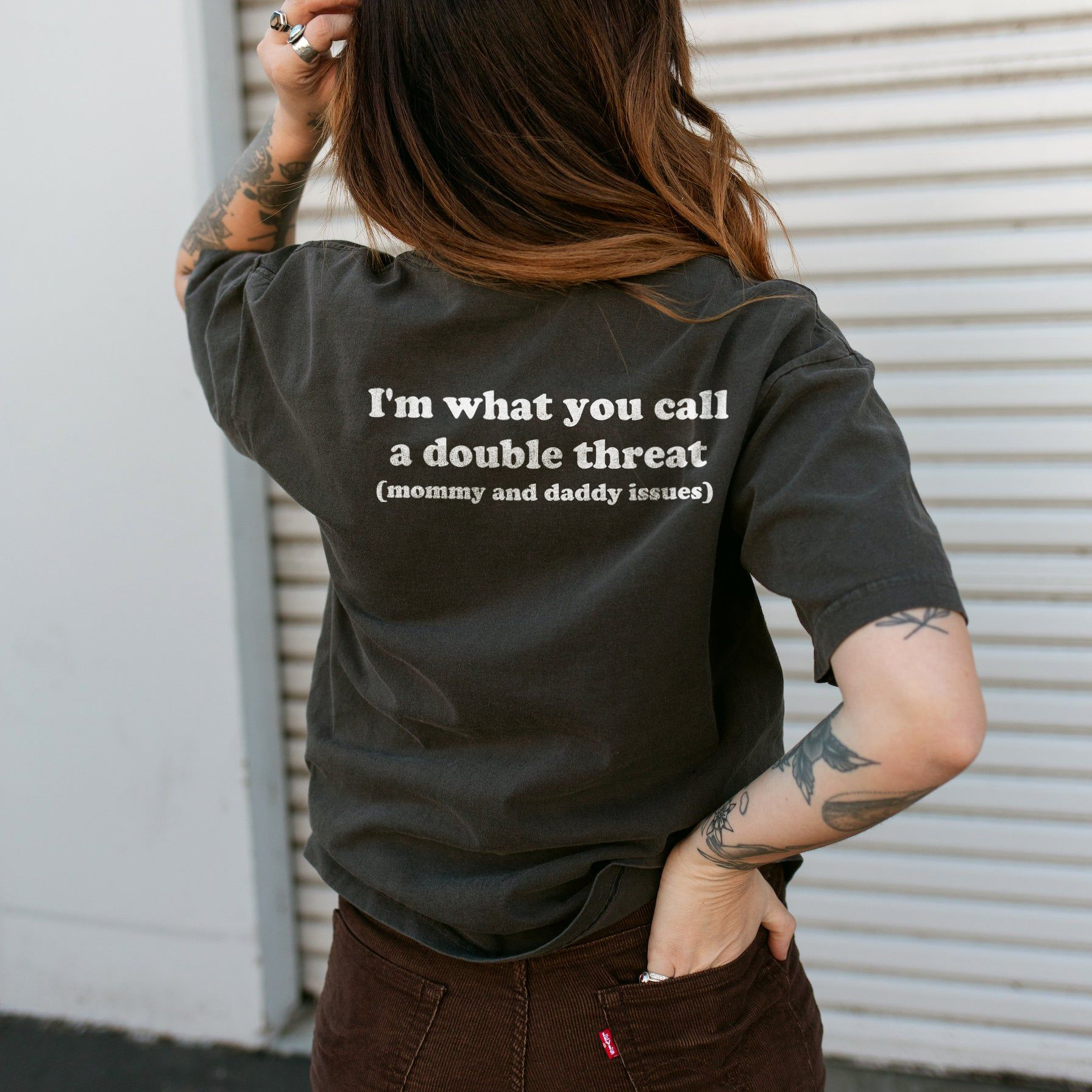 I'm What You Call A Double Threat T-shirt