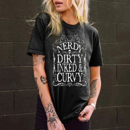 Nerdy Dirty Inked&Curvy T-shirt