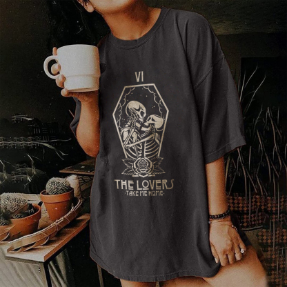 The Lovers Take Me Home Skull Lover T-shirt