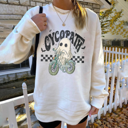 Cycopath Little Ghost Cycling Sweatshirt