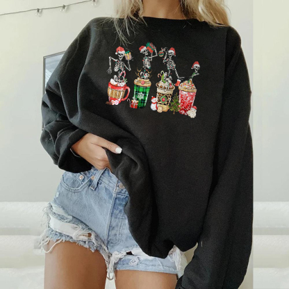 Sketelon Christmas Sweatshirt