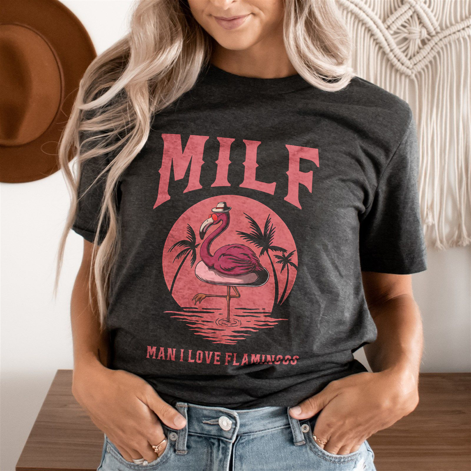 Milf Man I Love Flamingos T-shirt