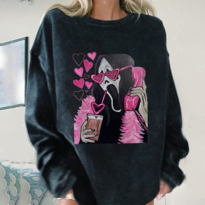 Skeleton On The Phone Sweatshirt