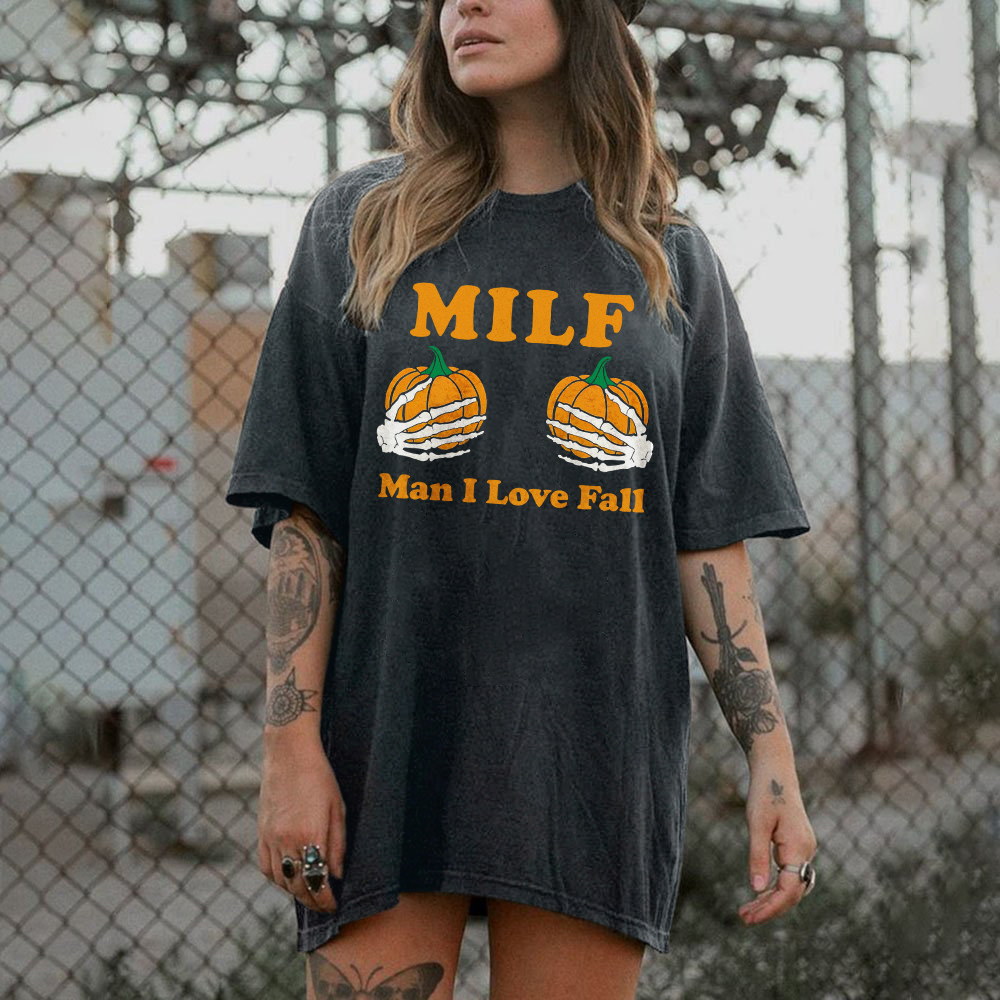 Milf Man I Love Fall Halloween T-shirt