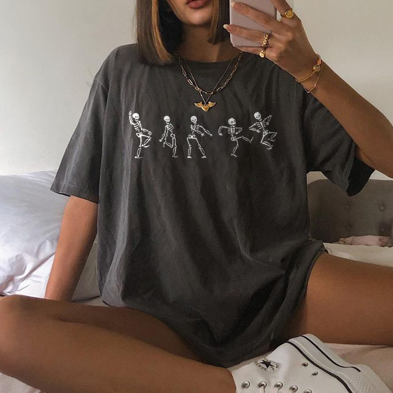 Various Postures Skull Printed T-shirt
