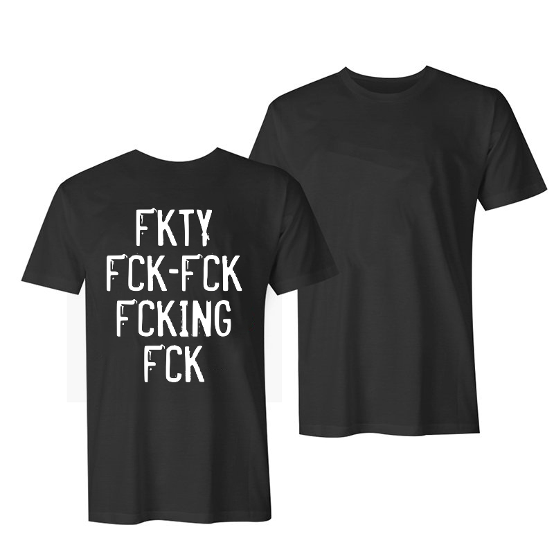 Fkty Fck-Fck Fcking Fck Printing Women's Short Sleeve T-shirt