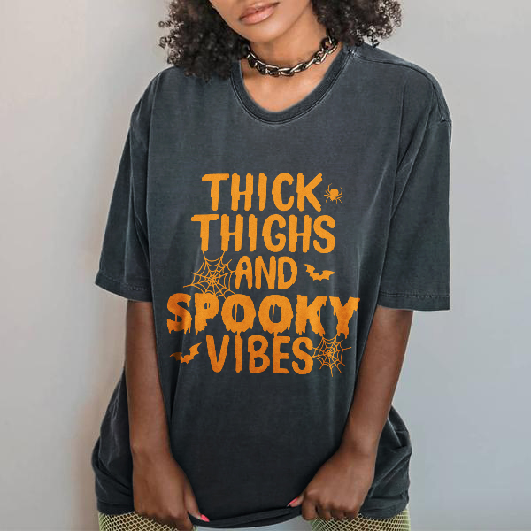 Thick Thighs And Spooky Vibes T-shirt