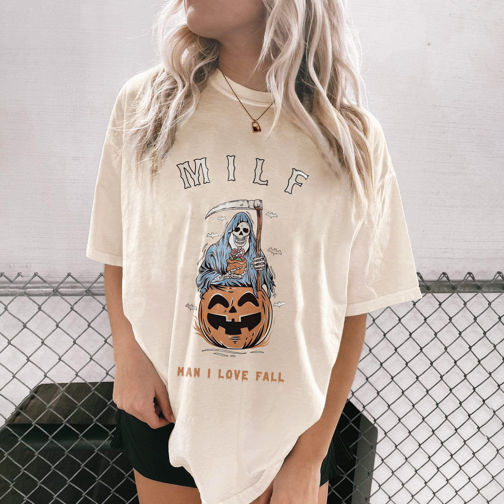 Milf Man I Love Fall Halloween T-shirt
