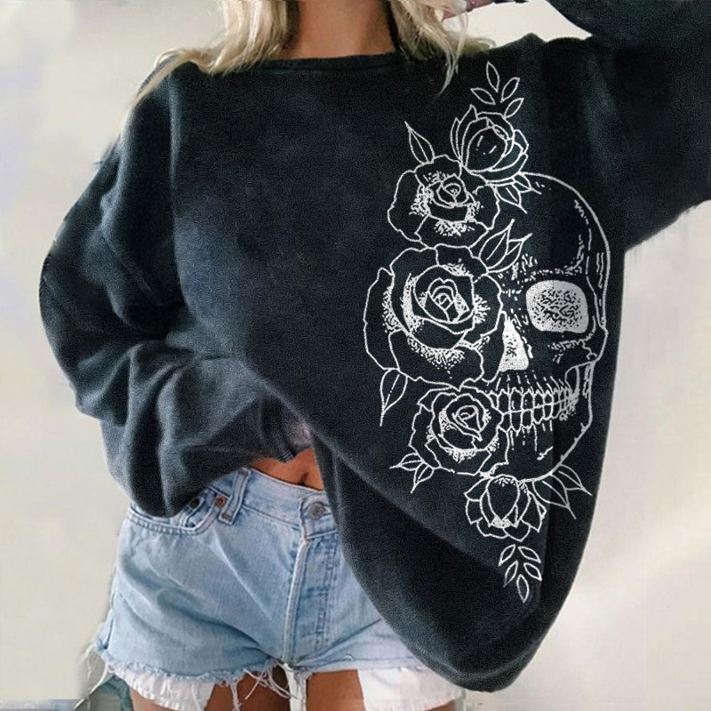 Rose Skeleton Sweatshirt