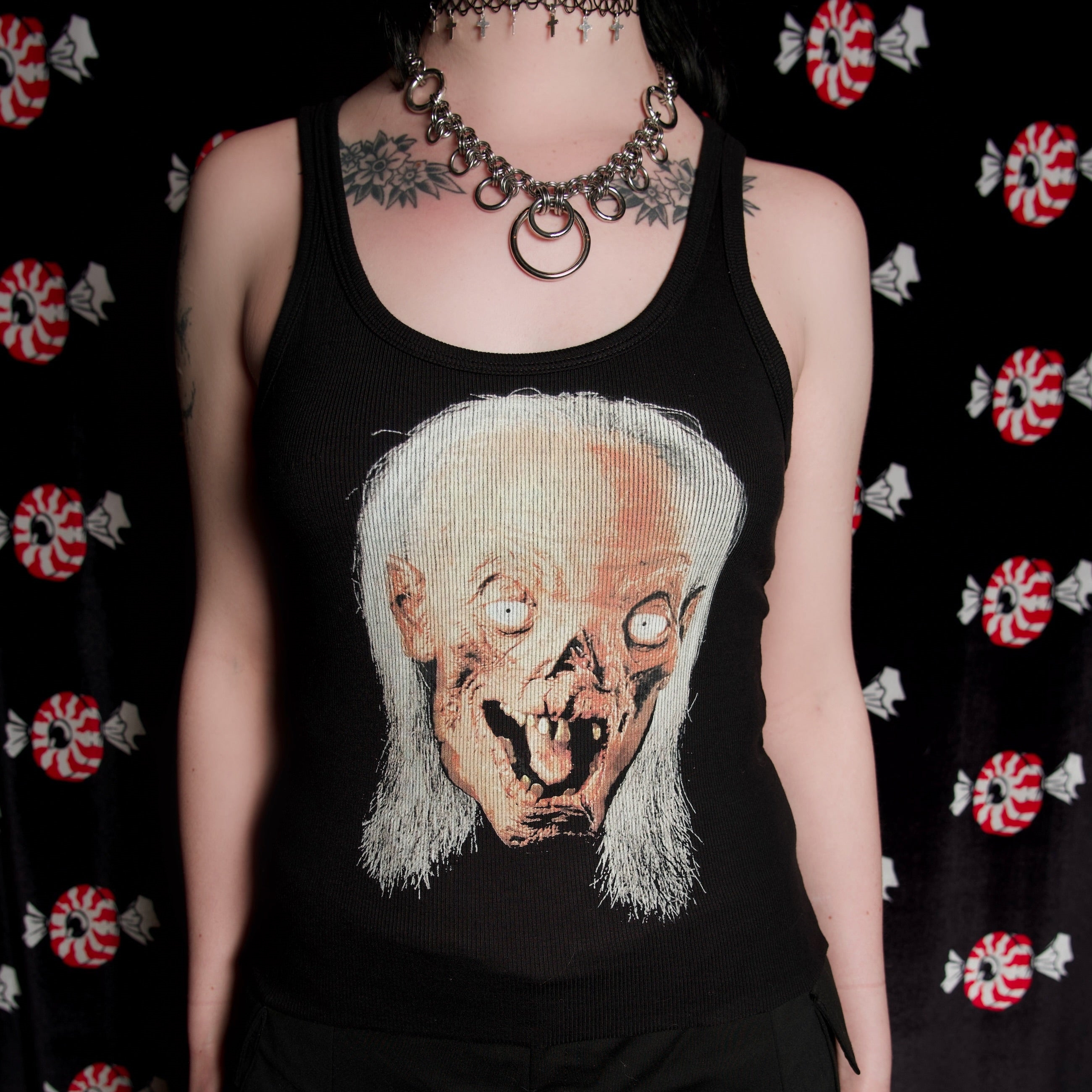 Crypt-Keeper Print Tank Top